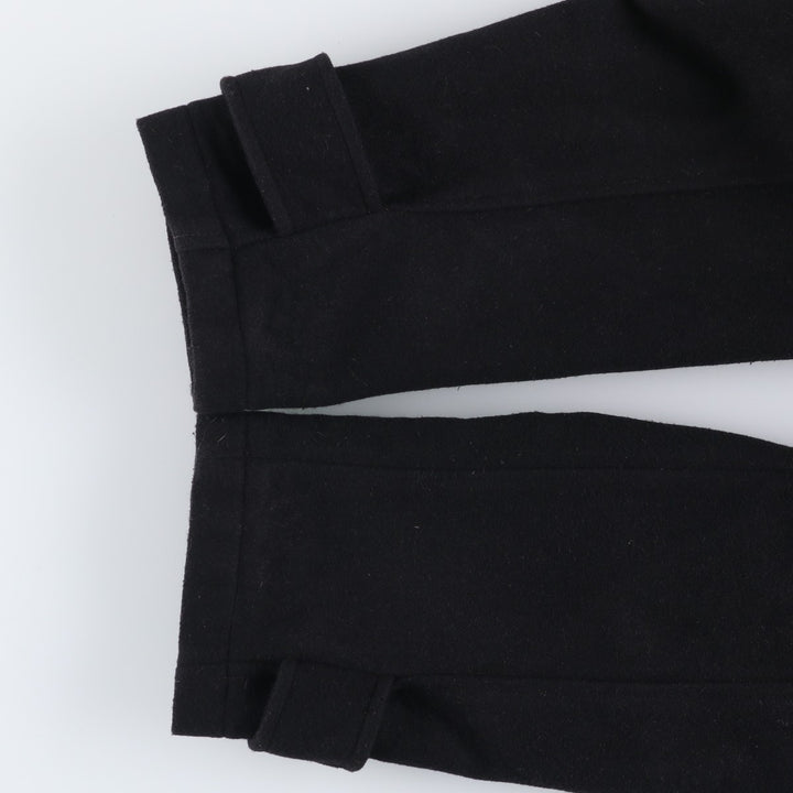 2000s~ Barbour 3 Warrant Padded Hooded Wool Half Coat, Men's Size L wool black type Vintage Second Hand