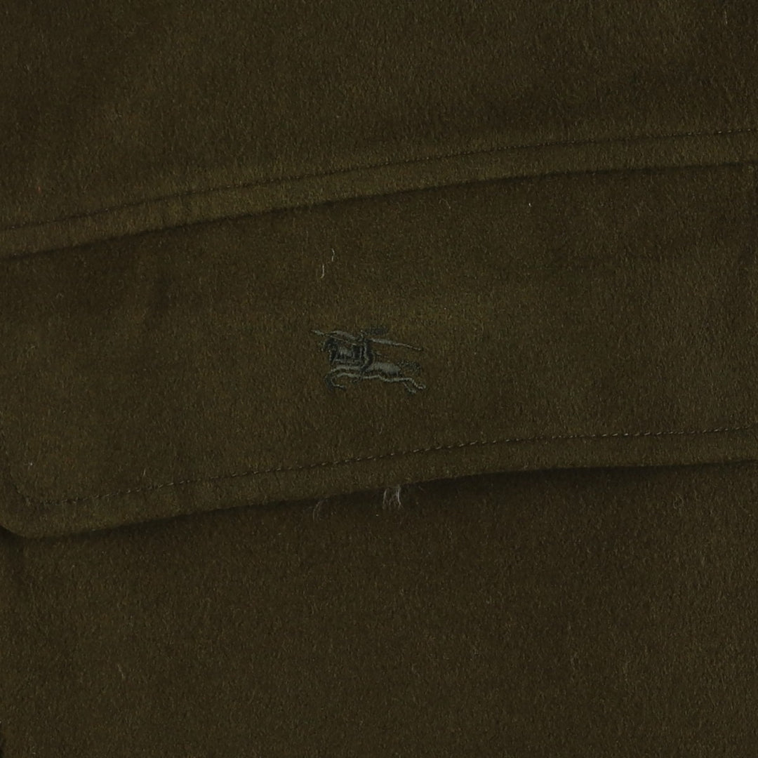 Burberry's wool half coat, size M, men's wool Khaki type Vintage Second Hand
