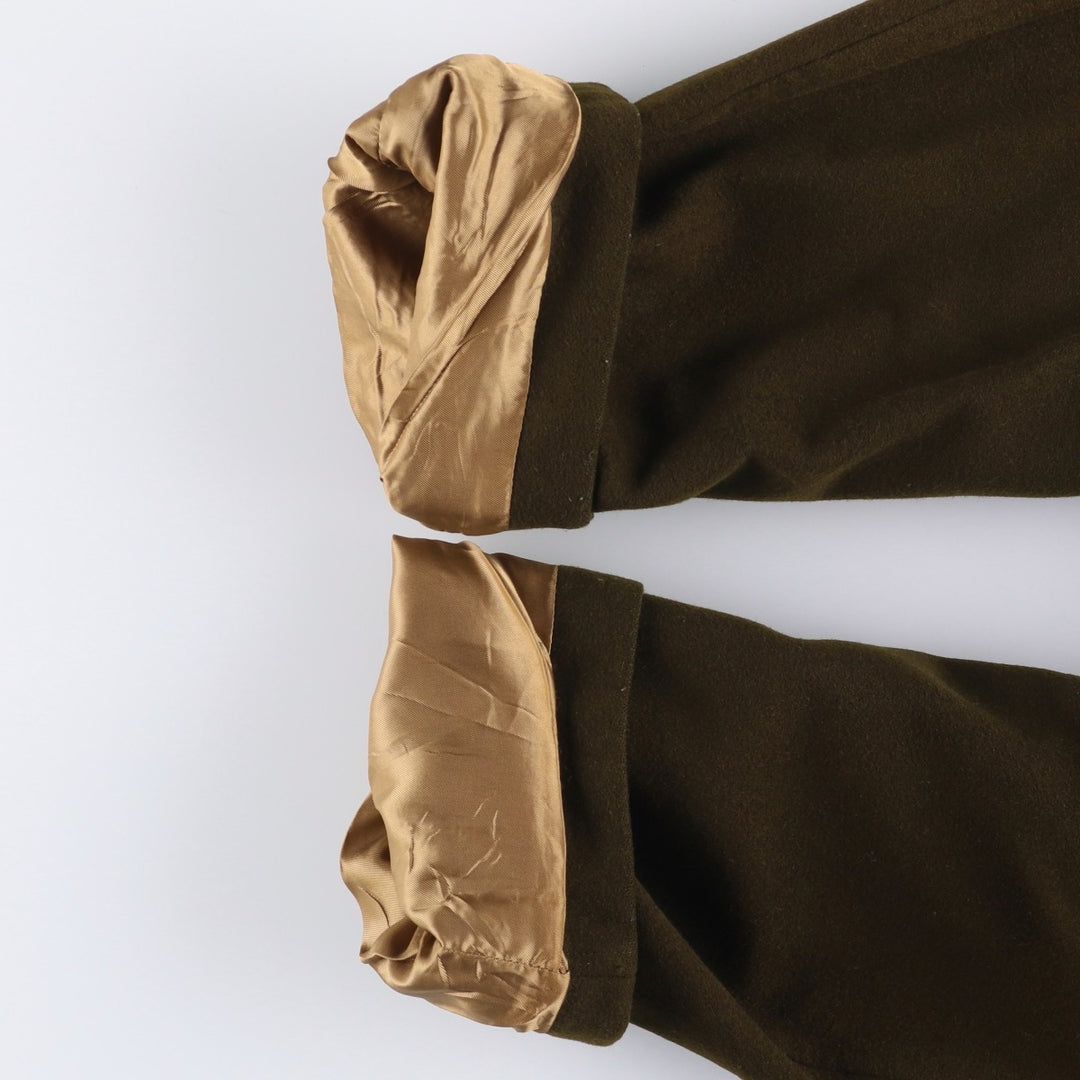 Burberry's wool half coat, size M, men's wool Khaki type Vintage Second Hand