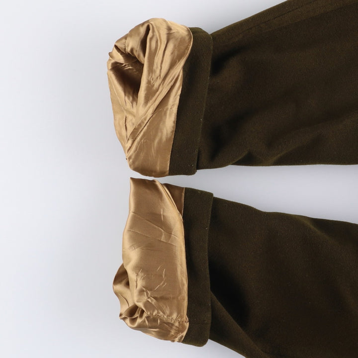 Burberry's wool half coat, size M, men's wool Khaki type Vintage Second Hand