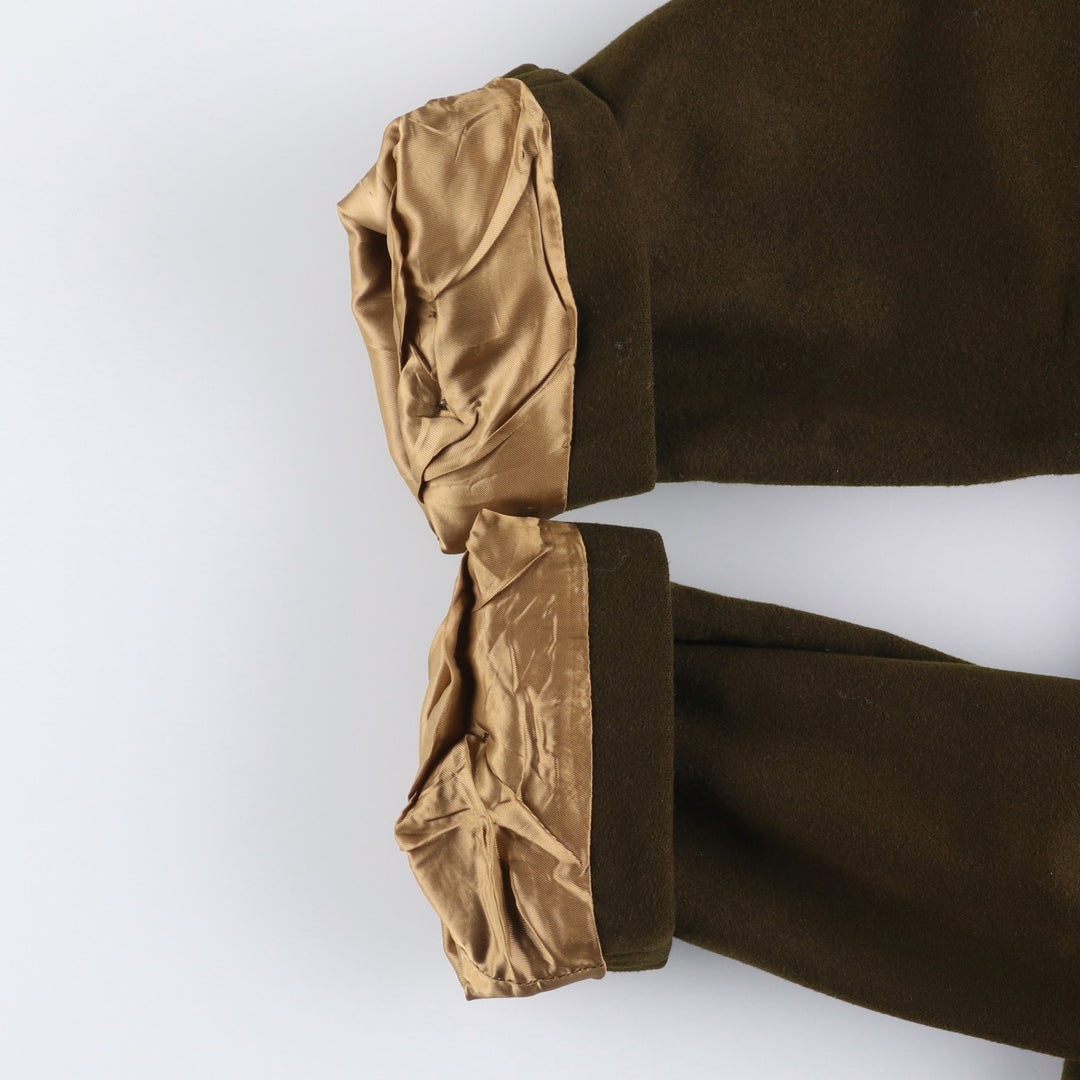 Burberry's wool half coat, size M, men's wool Khaki type Vintage Second Hand