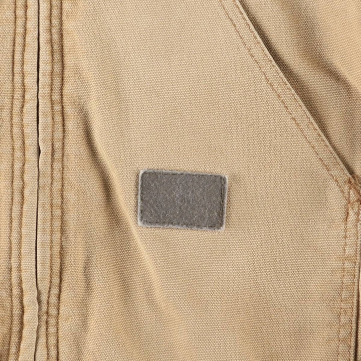 Vintage 80s-90'S Key Active Jacket Type Duck Full Zip Hoodie, Men's XL cotton ocher yellow type Vintage Second Hand