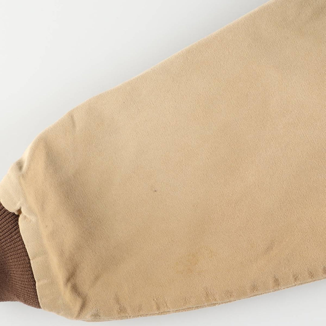 Vintage 80s-90'S Key Active Jacket Type Duck Full Zip Hoodie, Men's XL cotton ocher yellow type Vintage Second Hand