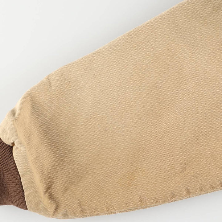 Vintage 80s-90'S Key Active Jacket Type Duck Full Zip Hoodie, Men's XL cotton ocher yellow type Vintage Second Hand