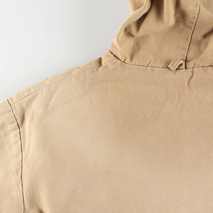 Vintage 80s-90'S Key Active Jacket Type Duck Full Zip Hoodie, Men's XL cotton ocher yellow type Vintage Second Hand