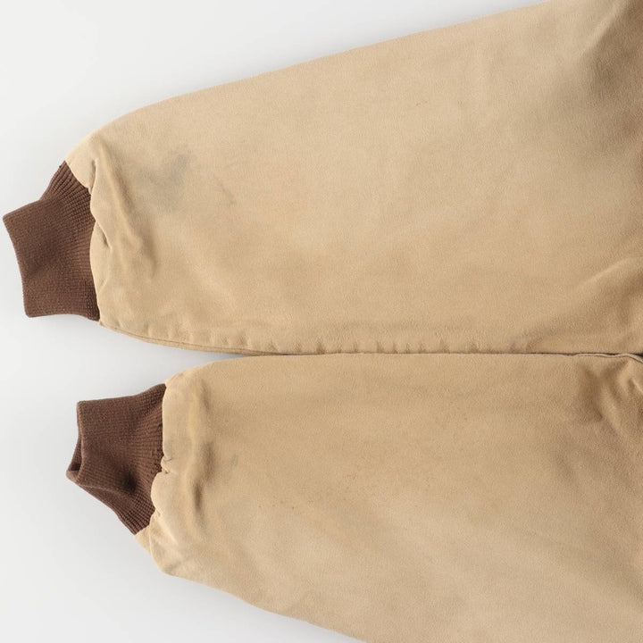 Vintage 80s-90'S Key Active Jacket Type Duck Full Zip Hoodie, Men's XL cotton ocher yellow type Vintage Second Hand