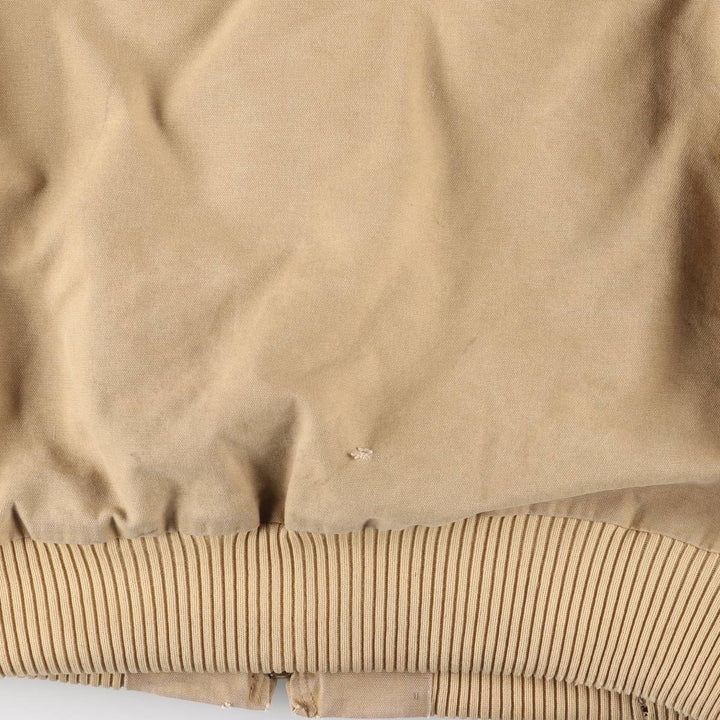 2000'S Carhartt Active Jacket, Padded Duck Full Zip Hoodie, Men's Size XL cotton ocher yellow type Vintage Second Hand