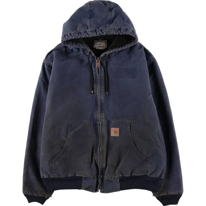Carhartt Active Jacket, Padded Duck Full-Zip Hoodie, Men's XL unclear navy blue type Vintage Second Hand