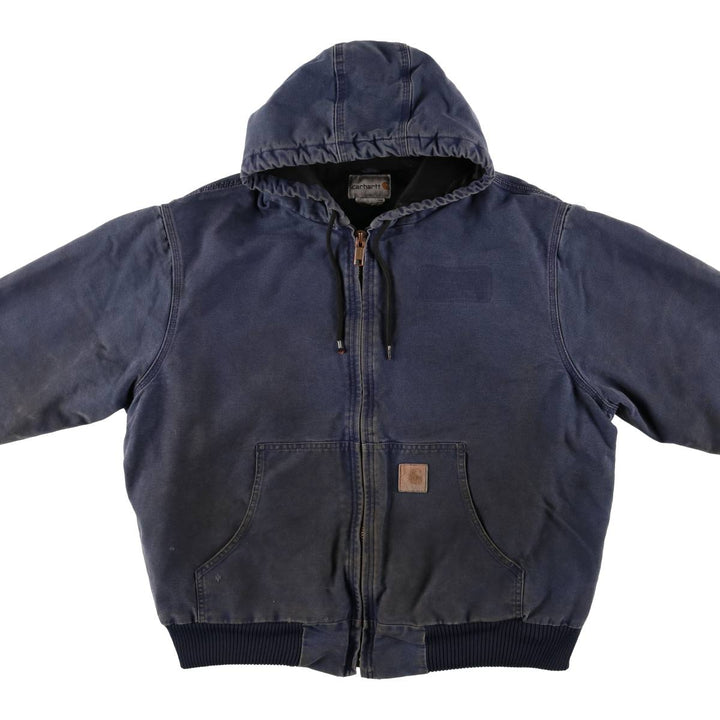 Carhartt Active Jacket, Padded Duck Full-Zip Hoodie, Men's XL unclear navy blue type Vintage Second Hand