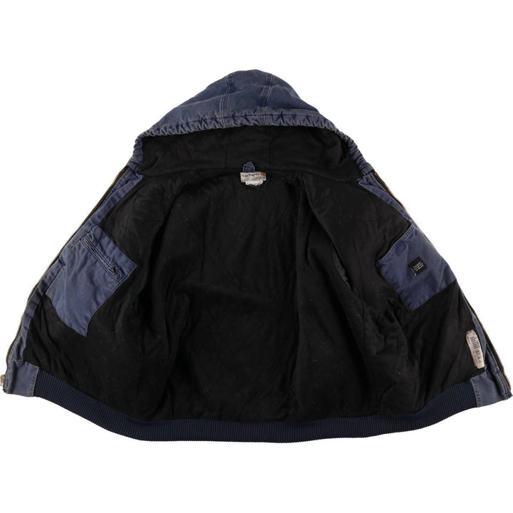 Carhartt Active Jacket, Padded Duck Full-Zip Hoodie, Men's XL unclear navy blue type Vintage Second Hand