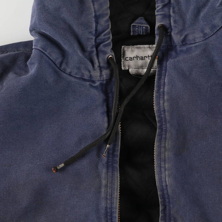 Carhartt Active Jacket, Padded Duck Full-Zip Hoodie, Men's XL unclear navy blue type Vintage Second Hand