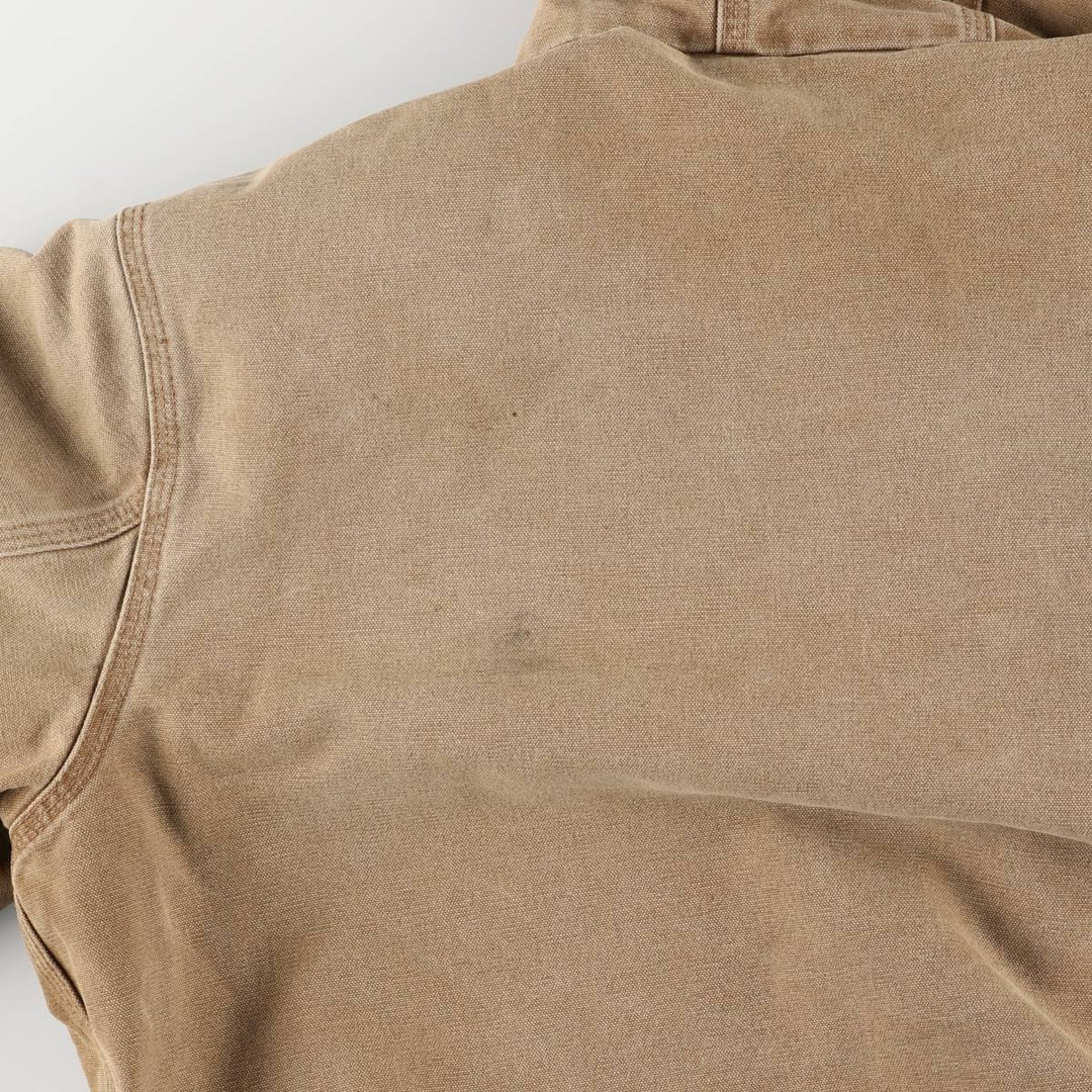 Carhartt Active Jacket, Padded Duck Full-Zip Hoodie, Men's Size L cotton brown type Vintage Second Hand