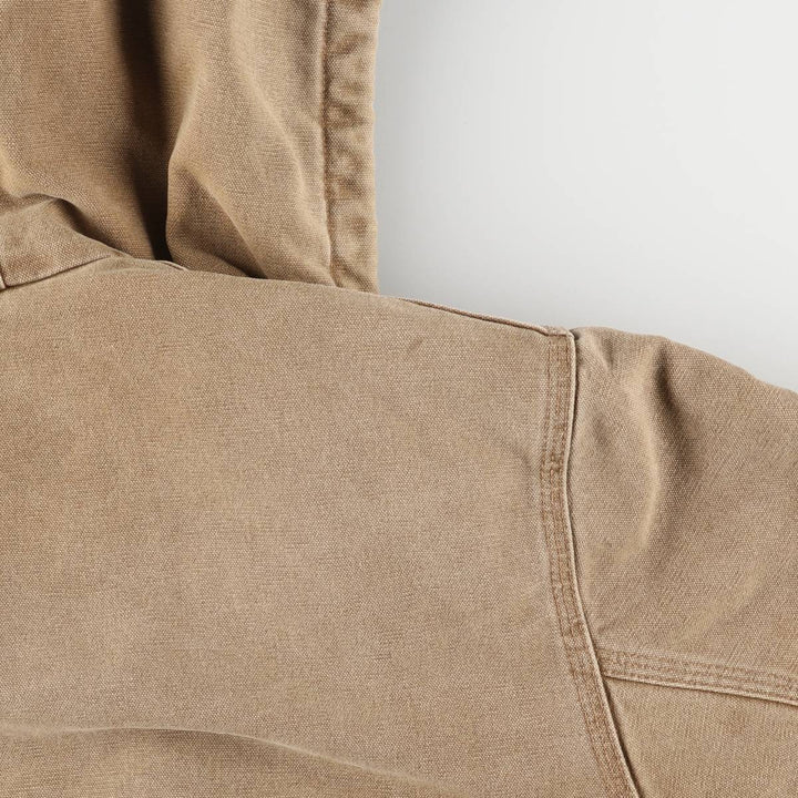 Carhartt Active Jacket, Padded Duck Full-Zip Hoodie, Men's Size L cotton brown type Vintage Second Hand