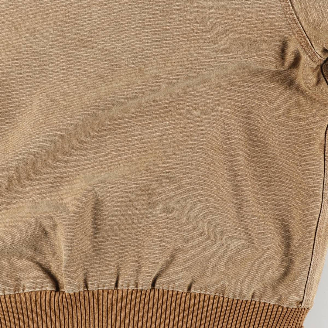 Carhartt Active Jacket, Padded Duck Full-Zip Hoodie, Men's Size L cotton brown type Vintage Second Hand