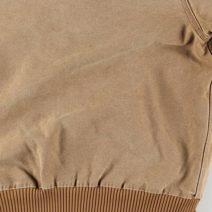 Carhartt Active Jacket, Padded Duck Full-Zip Hoodie, Men's Size L cotton brown type Vintage Second Hand