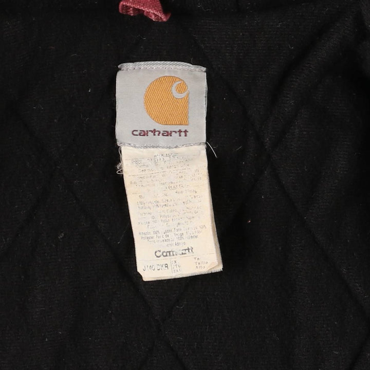 00'S Carhartt Active Jacket, Padded Duck Full Zip Hoodie, Men's XXL unclear red type Vintage Second Hand