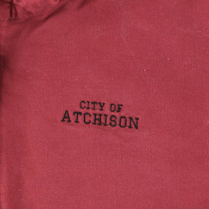 00'S Carhartt Active Jacket, Padded Duck Full Zip Hoodie, Men's XXL unclear red type Vintage Second Hand