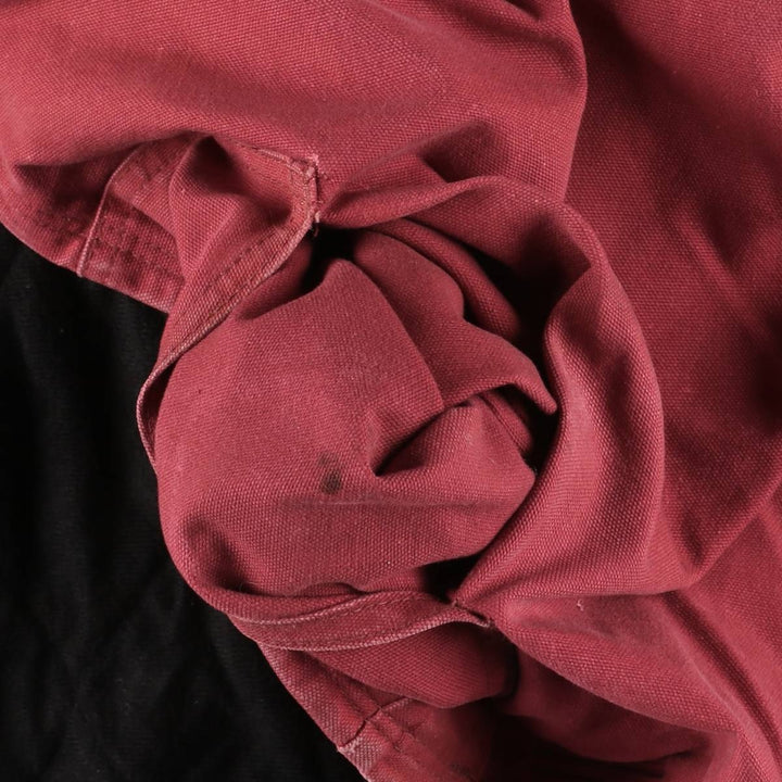 00'S Carhartt Active Jacket, Padded Duck Full Zip Hoodie, Men's XXL unclear red type Vintage Second Hand