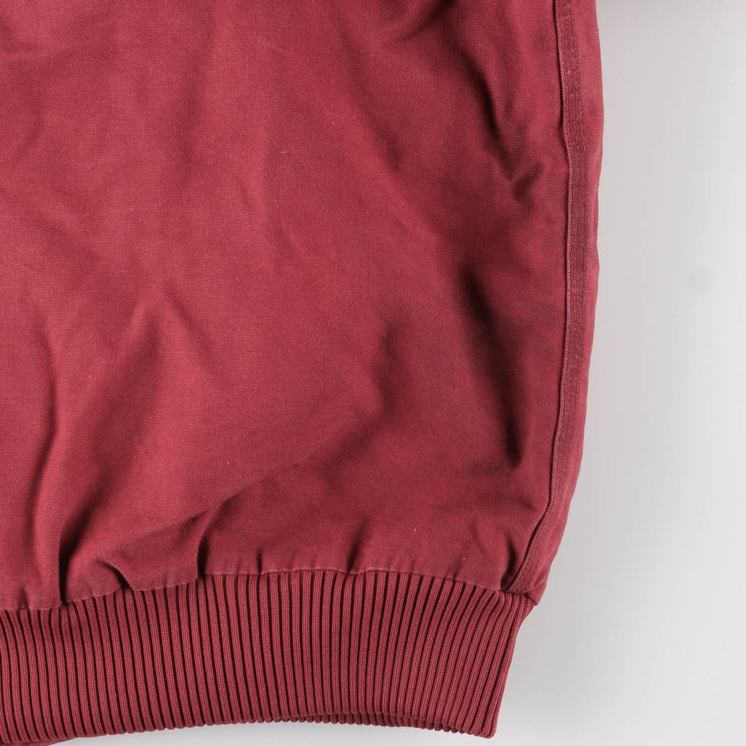 00'S Carhartt Active Jacket, Padded Duck Full Zip Hoodie, Men's XXL unclear red type Vintage Second Hand