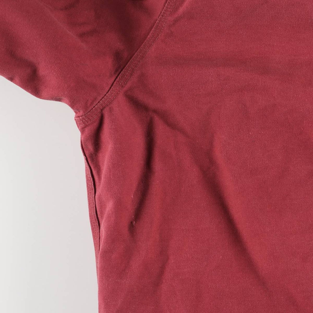 00'S Carhartt Active Jacket, Padded Duck Full Zip Hoodie, Men's XXL unclear red type Vintage Second Hand
