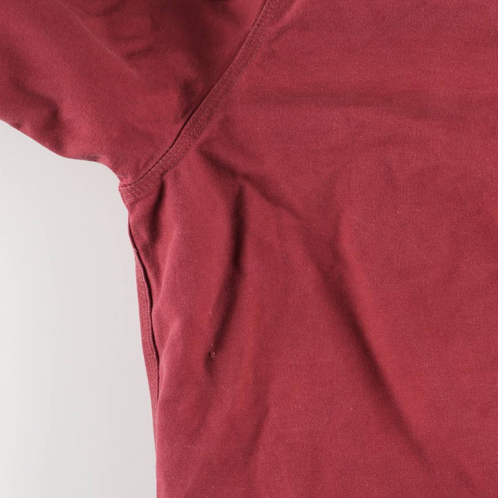 00'S Carhartt Active Jacket, Padded Duck Full Zip Hoodie, Men's XXL unclear red type Vintage Second Hand