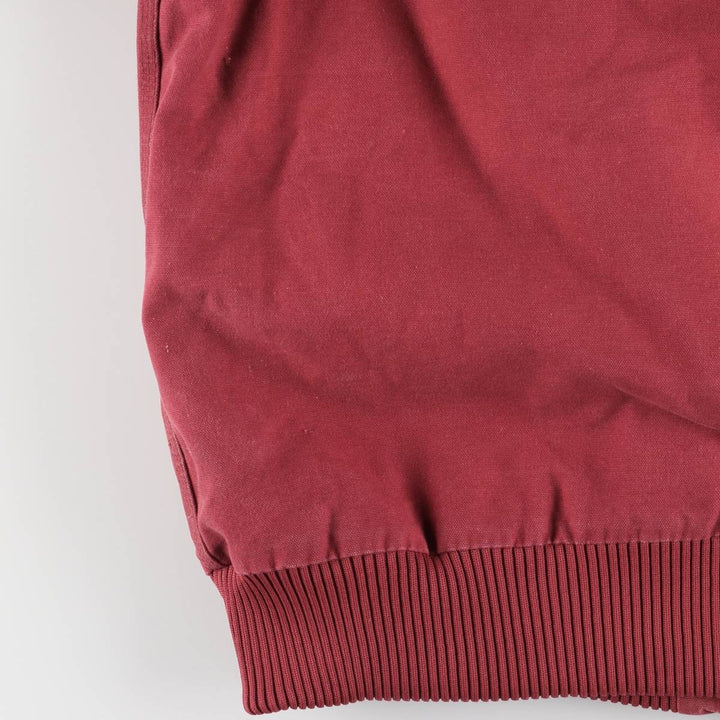 00'S Carhartt Active Jacket, Padded Duck Full Zip Hoodie, Men's XXL unclear red type Vintage Second Hand