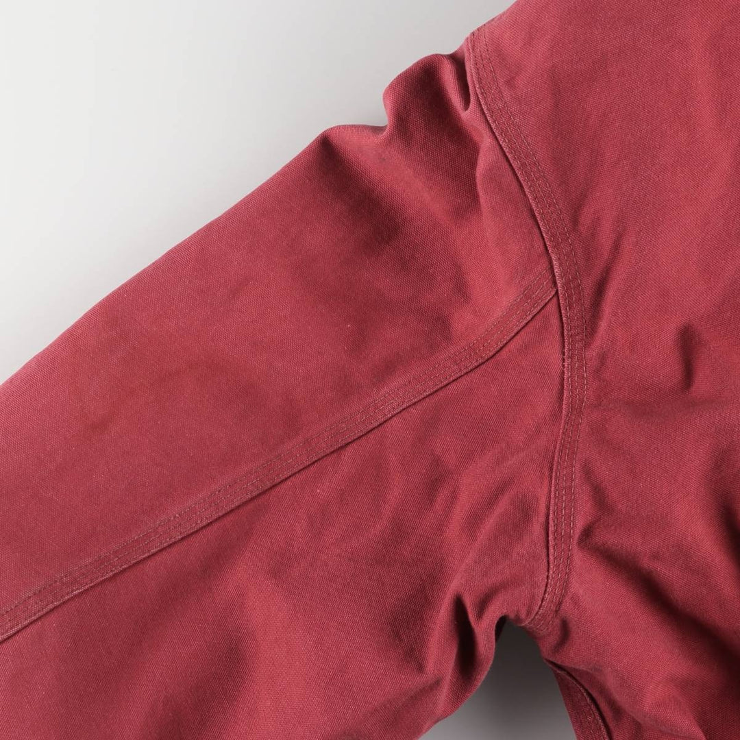 00'S Carhartt Active Jacket, Padded Duck Full Zip Hoodie, Men's XXL unclear red type Vintage Second Hand