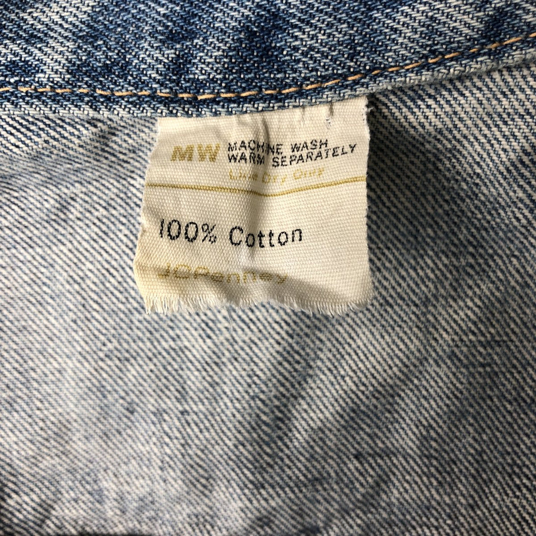 Vintage 1970'S JCPenney denim jacket, size M, men's cotton blue type Vintage Second Hand