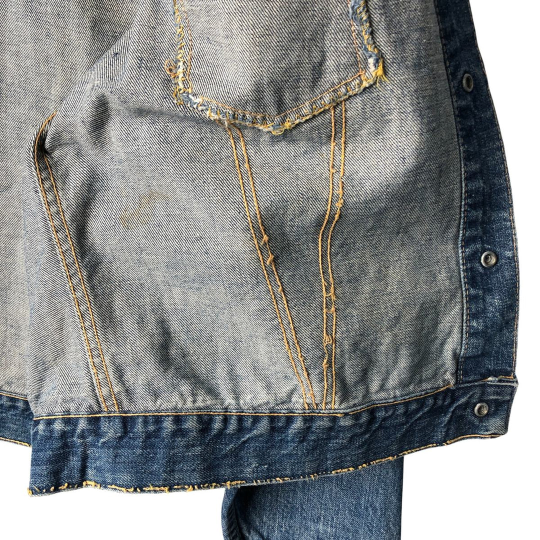 Vintage 1970'S JCPenney denim jacket, size M, men's cotton blue type Vintage Second Hand