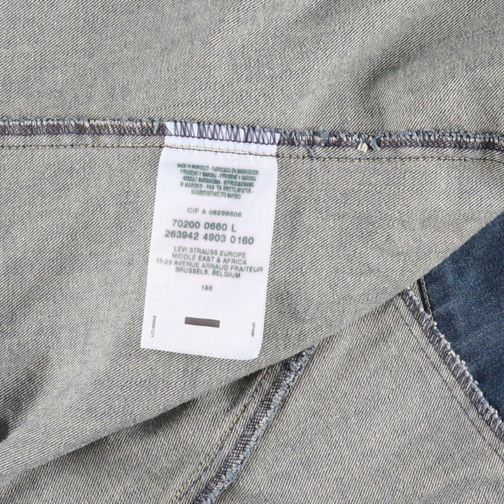 Levi's Engineered Euro Model Denim Jacket, Men's Size L cotton blue type Vintage Second Hand