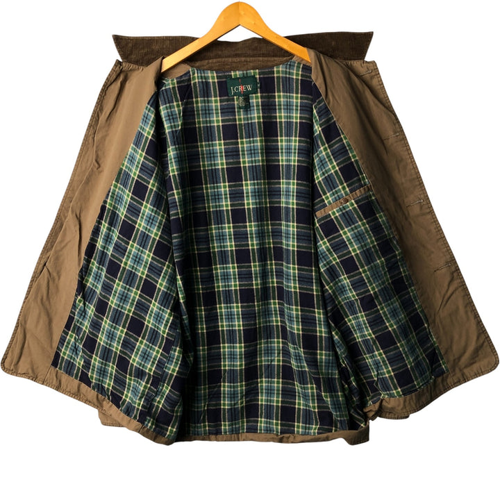 90'S J.Crew Vintage Hunting Jacket, Men's Size XL cotton brown type Vintage Second Hand