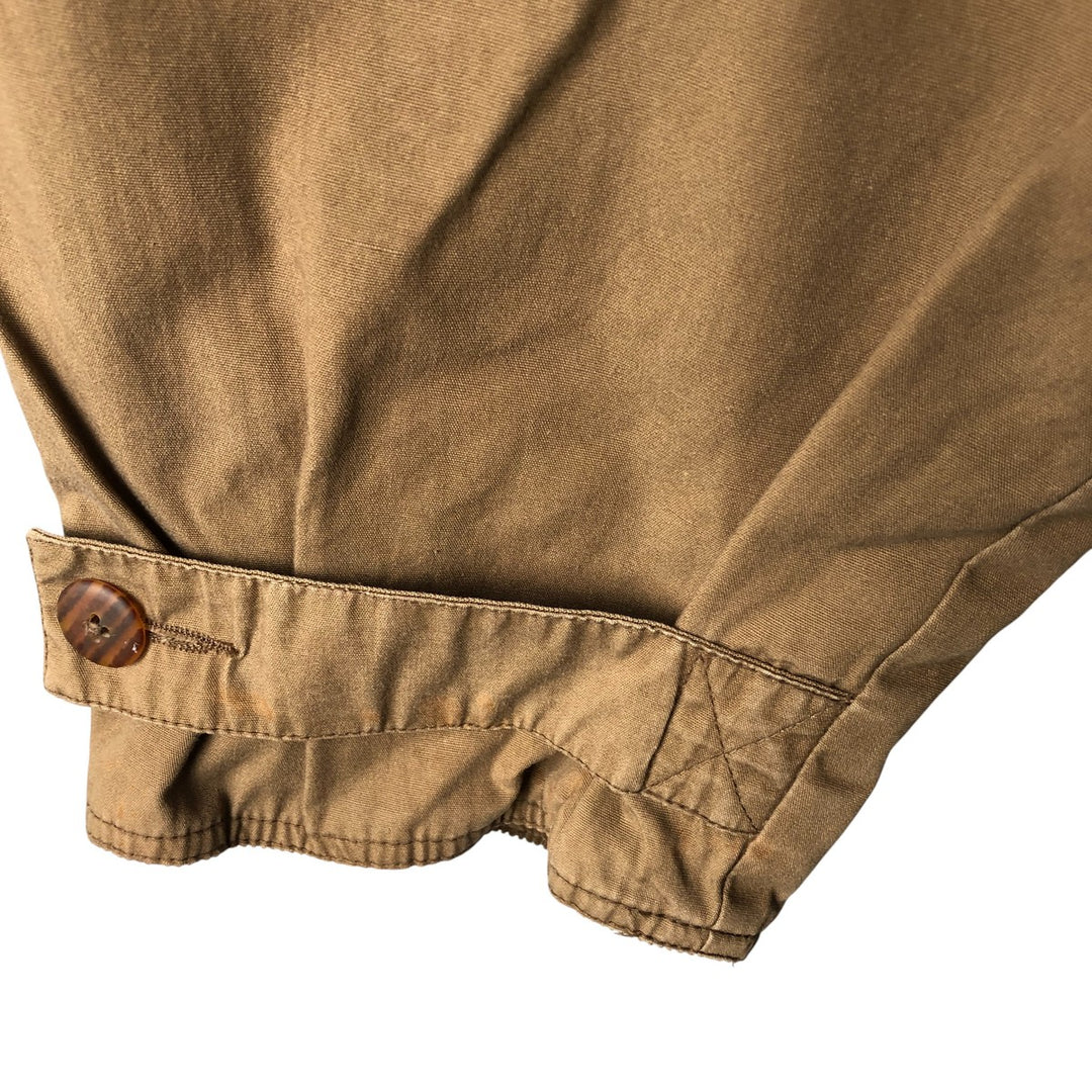 90'S J.Crew Vintage Hunting Jacket, Men's Size XL cotton brown type Vintage Second Hand