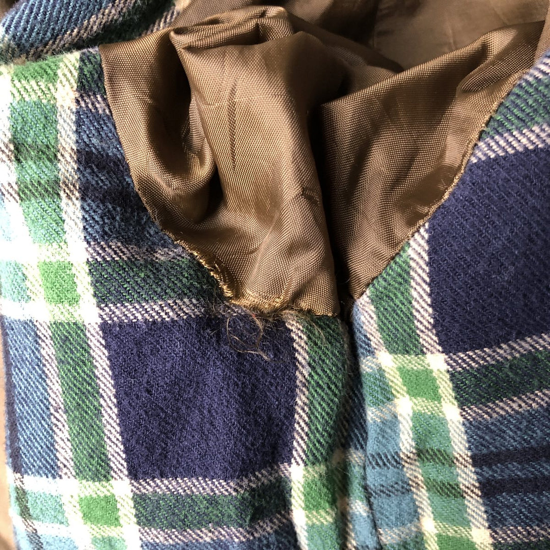 90'S J.Crew Vintage Hunting Jacket, Men's Size XL cotton brown type Vintage Second Hand