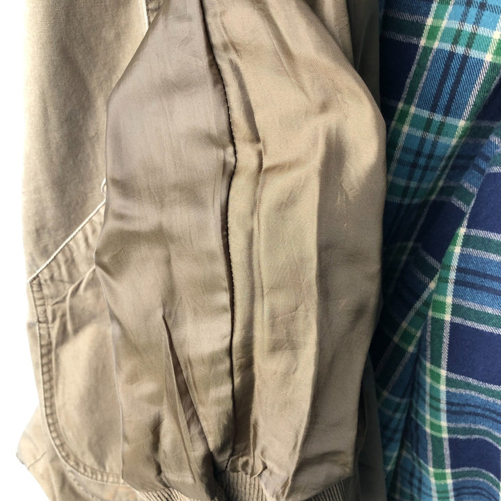 90'S J.Crew Vintage Hunting Jacket, Men's Size XL cotton brown type Vintage Second Hand