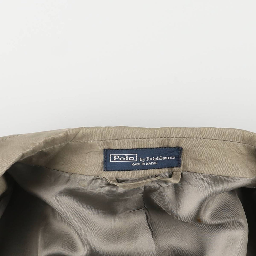 Ralph Lauren POLO by Ralph Lauren Cotton Tailored Jacket, Men's Size L cotton Beige type Vintage Second Hand