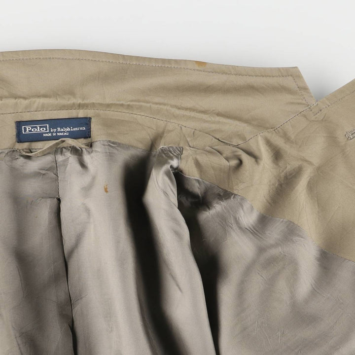 Ralph Lauren POLO by Ralph Lauren Cotton Tailored Jacket, Men's Size L cotton Beige type Vintage Second Hand
