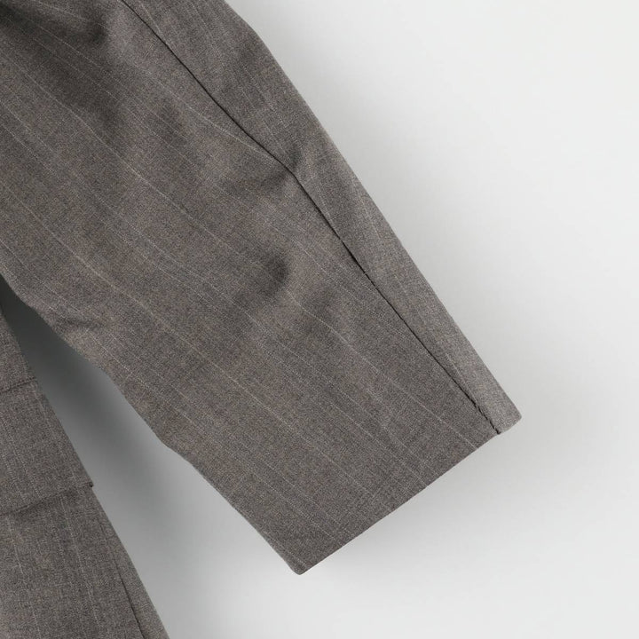 80s-90'S Brooks Brothers Striped Wool Tailored Jacket, Made in USA, Men's Size Medium wool gray type Vintage Second Hand