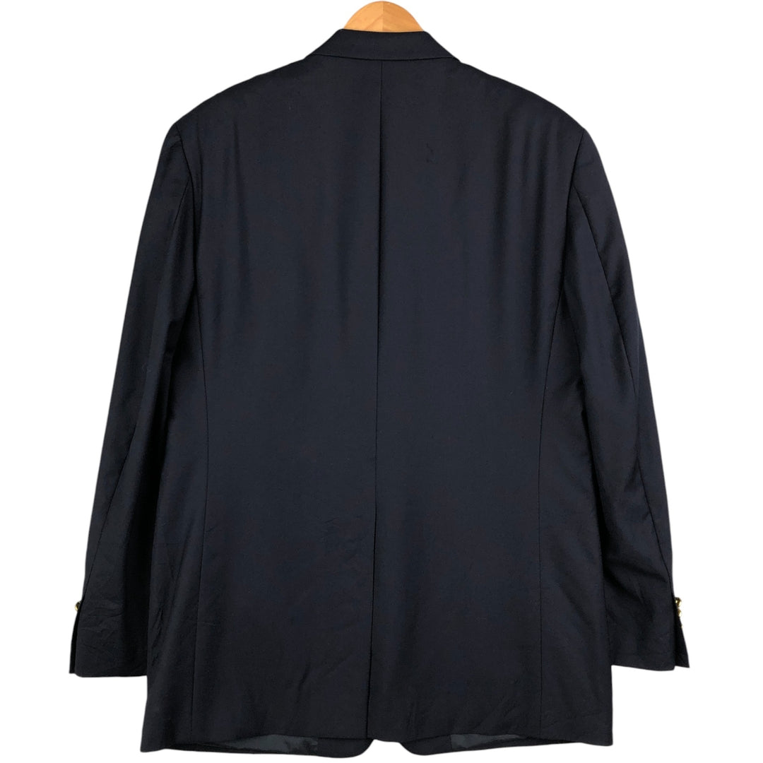Ralph Lauren LAUREN Navy blazer, tailored jacket, men's size L wool navy blue type Vintage Second Hand