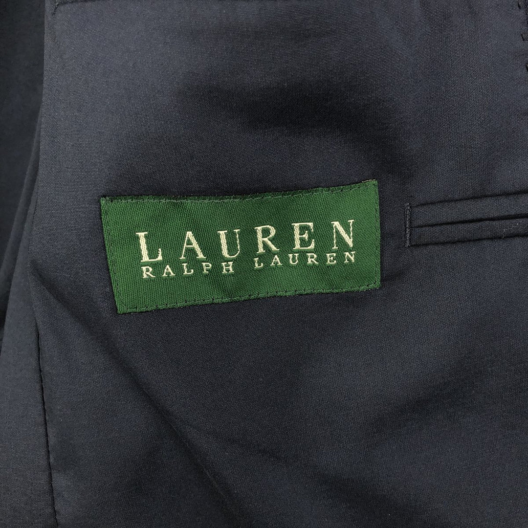 Ralph Lauren LAUREN Navy blazer, tailored jacket, men's size L wool navy blue type Vintage Second Hand