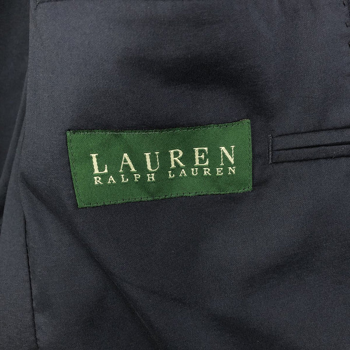 Ralph Lauren LAUREN Navy blazer, tailored jacket, men's size L wool navy blue type Vintage Second Hand