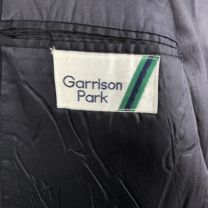 Garrison Park Navy Blazer, Tailored Jacket, Made in USA, Men's Size L unclear navy blue type Vintage Second Hand