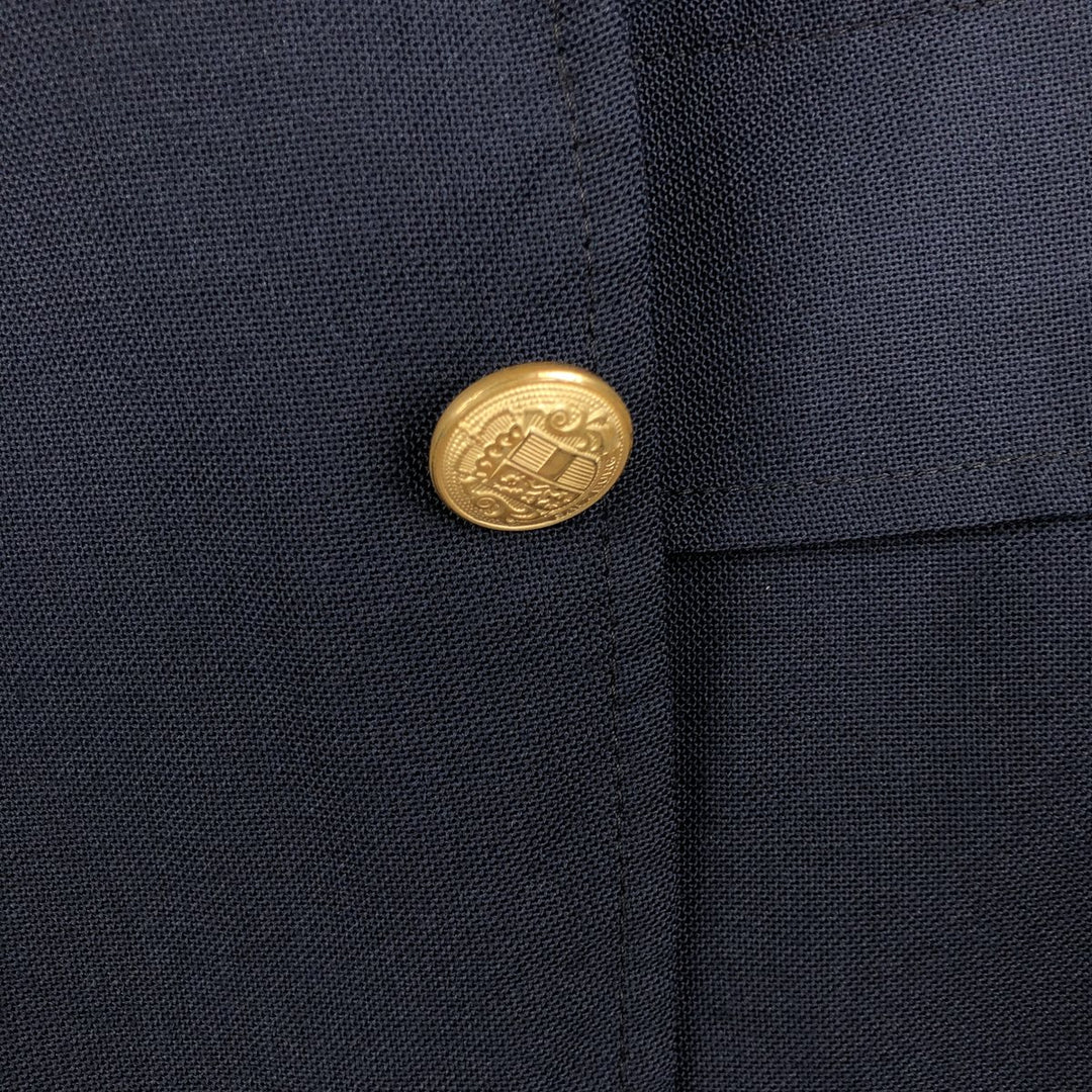 Garrison Park Navy Blazer, Tailored Jacket, Made in USA, Men's Size L unclear navy blue type Vintage Second Hand