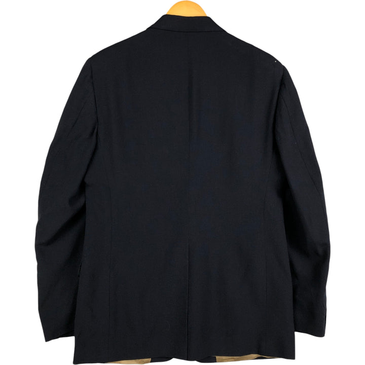 EVAN-PICONE Navy Blazer, Tailored Jacket, Men's Size L wool navy blue type Vintage Second Hand