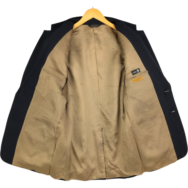 EVAN-PICONE Navy Blazer, Tailored Jacket, Men's Size L wool navy blue type Vintage Second Hand