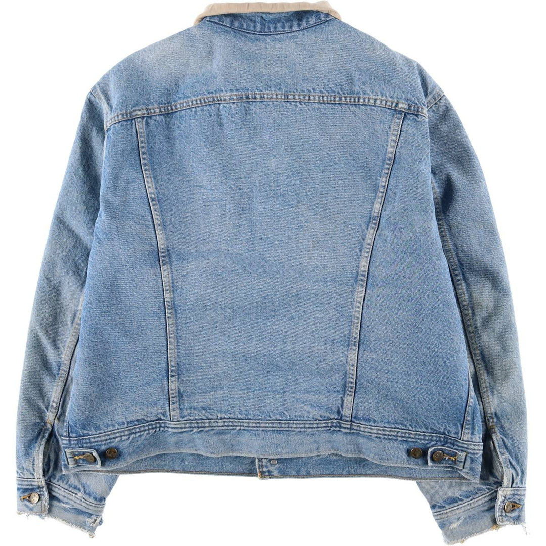 Vintage Lee STORM RIDER denim jacket from the 1970'S and 1980s, size XXL, men's. cotton Blue type light blue Vintage Second Hand