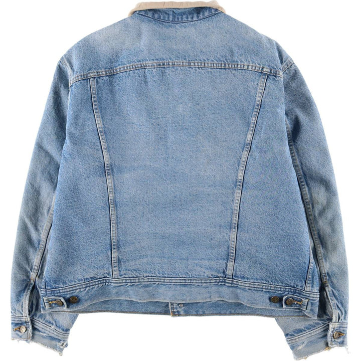 Vintage Lee STORM RIDER denim jacket from the 1970'S and 1980s, size XXL, men's. cotton Blue type light blue Vintage Second Hand