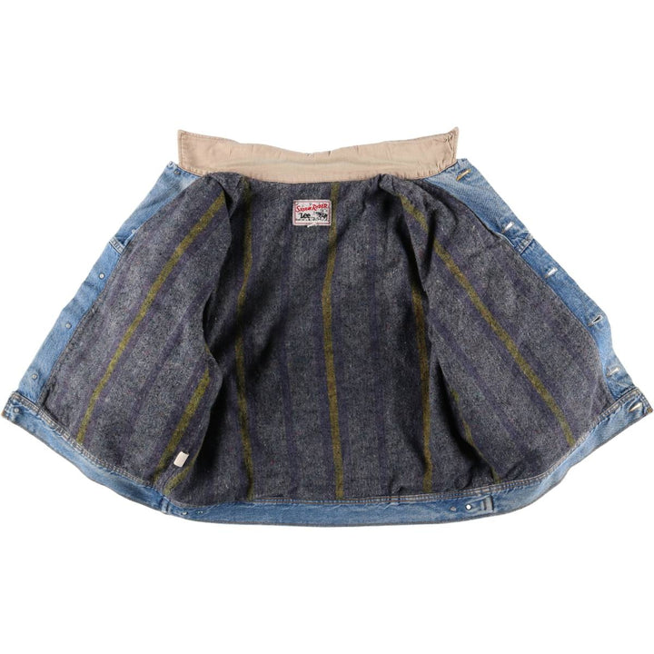 Vintage Lee STORM RIDER denim jacket from the 1970'S and 1980s, size XXL, men's. cotton Blue type light blue Vintage Second Hand