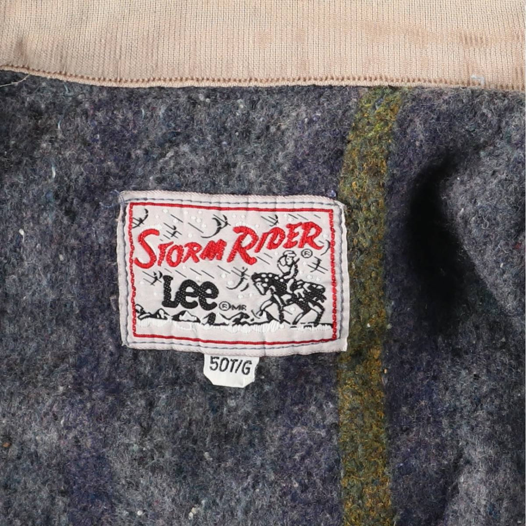 Vintage Lee STORM RIDER denim jacket from the 1970'S and 1980s, size XXL, men's. cotton Blue type light blue Vintage Second Hand