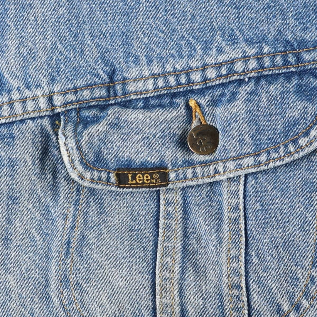 Vintage Lee STORM RIDER denim jacket from the 1970'S and 1980s, size XXL, men's. cotton Blue type light blue Vintage Second Hand