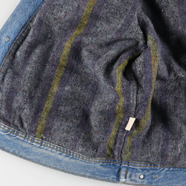 Vintage Lee STORM RIDER denim jacket from the 1970'S and 1980s, size XXL, men's. cotton Blue type light blue Vintage Second Hand